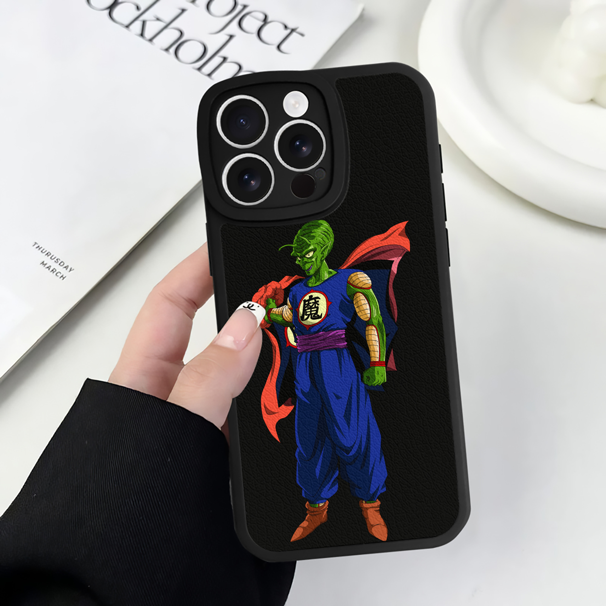 （画像用） ドラゴンボール DRAGON BALL 【iPhone 16シリーズ対応】シリコンスマホケース（レザー調） 材質：シリコン